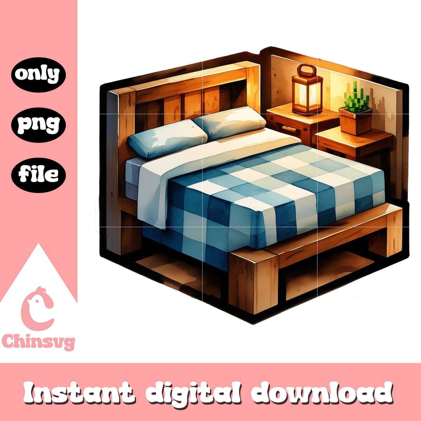 Minecraft bed design png, bed minecraft png, minecraft png