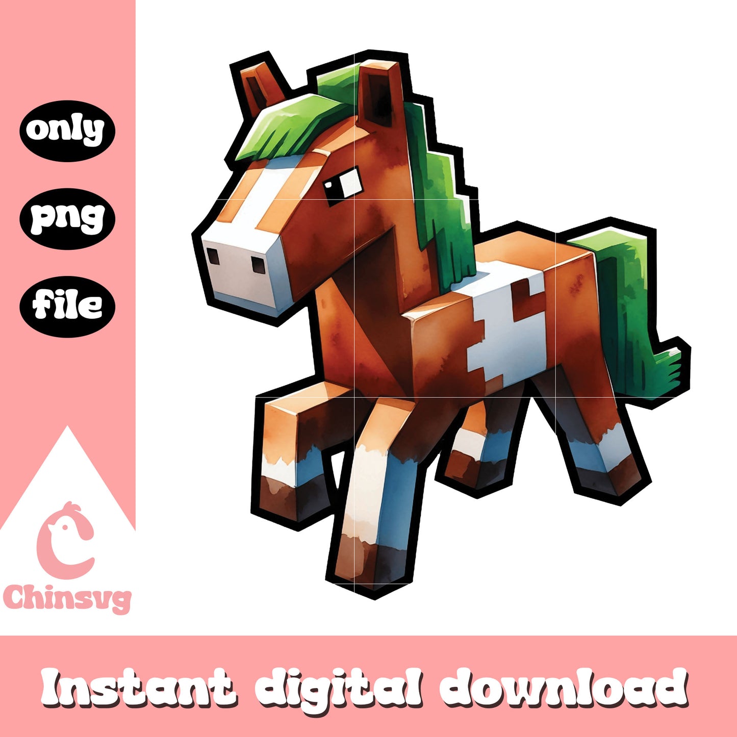 Minecraft best horse design png, minecraft horse png, minecraft png