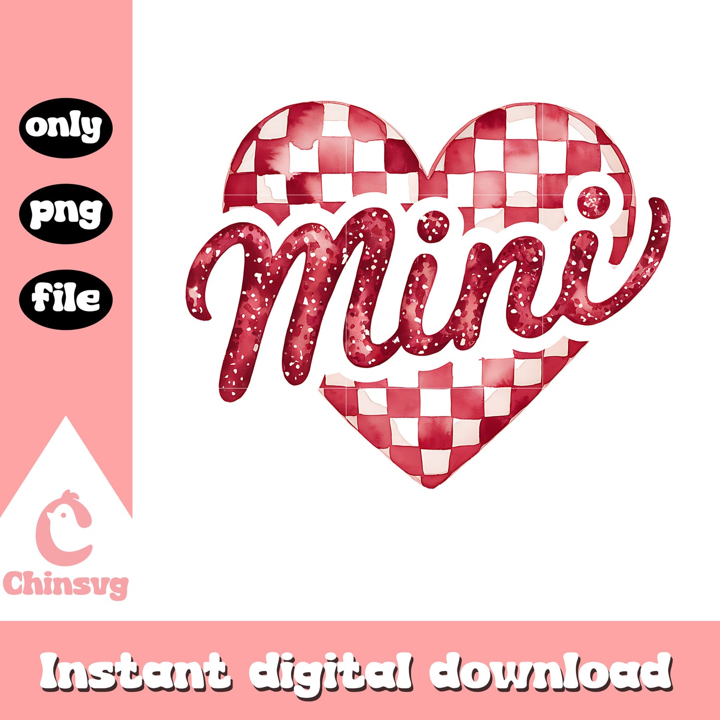 Mini glitter heart shape valentine png, heart shape png, valentine png
