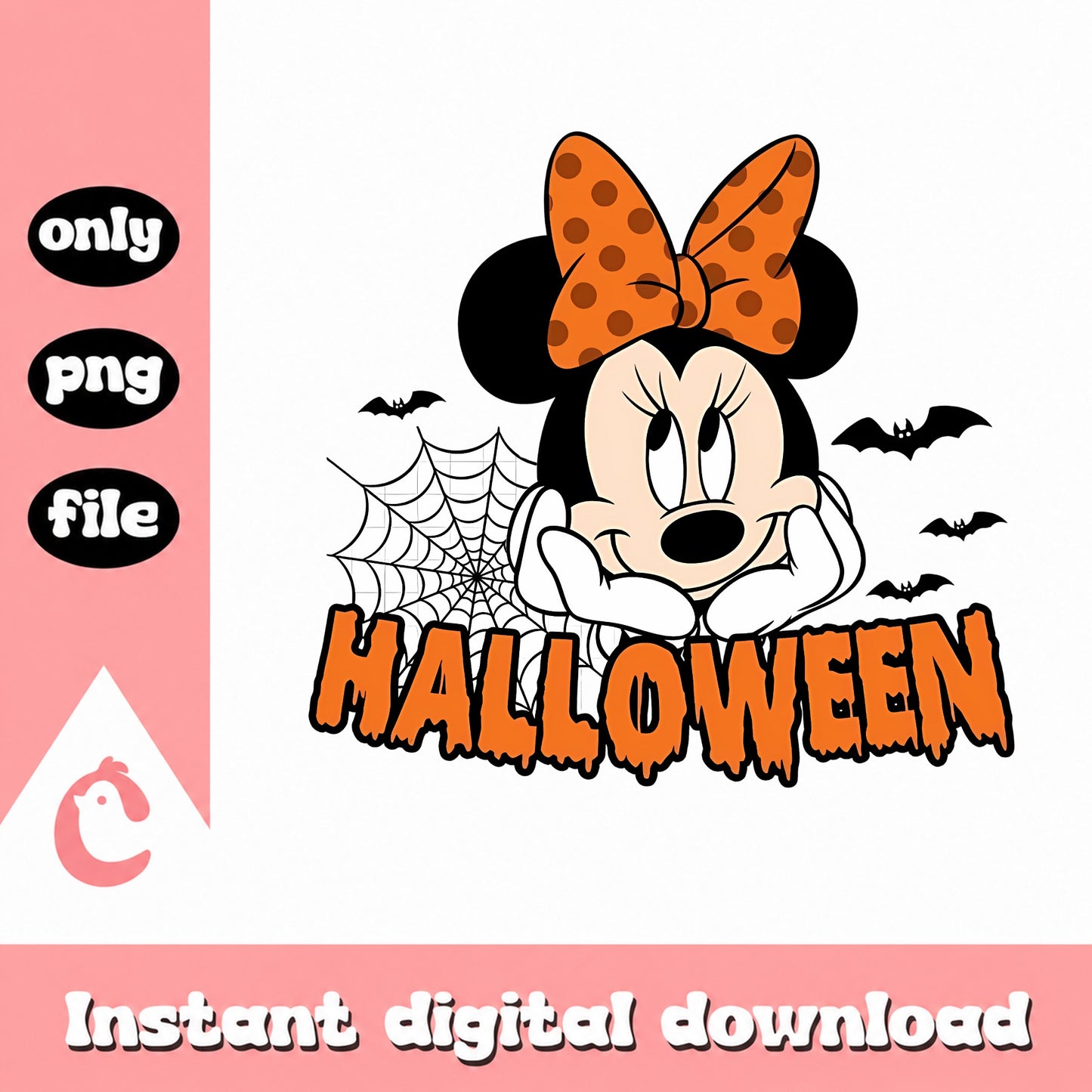 Minnie Mouse Halloween PNG, Disney Halloween PNG, Spooky Mouse PNG