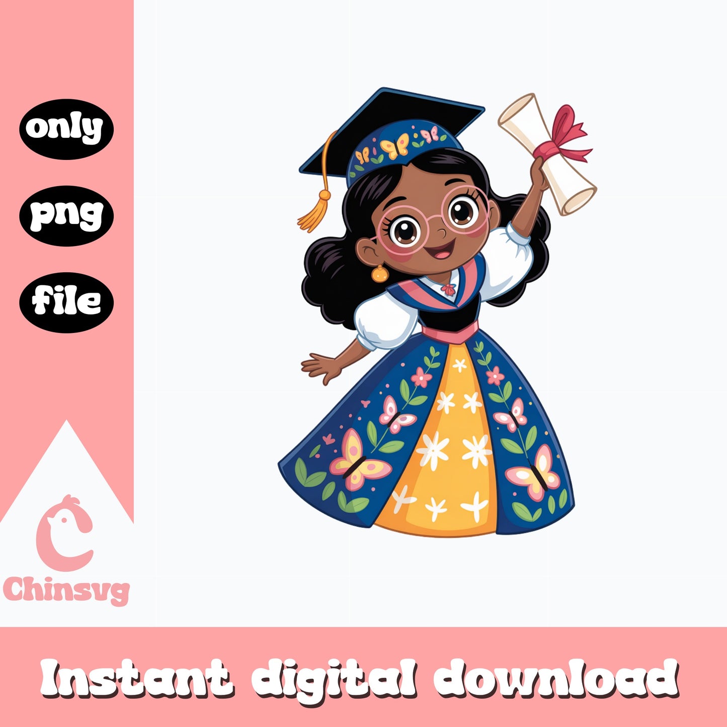 Mirabel Graduation PNG, Encanto Graduation PNG, Disney PNG