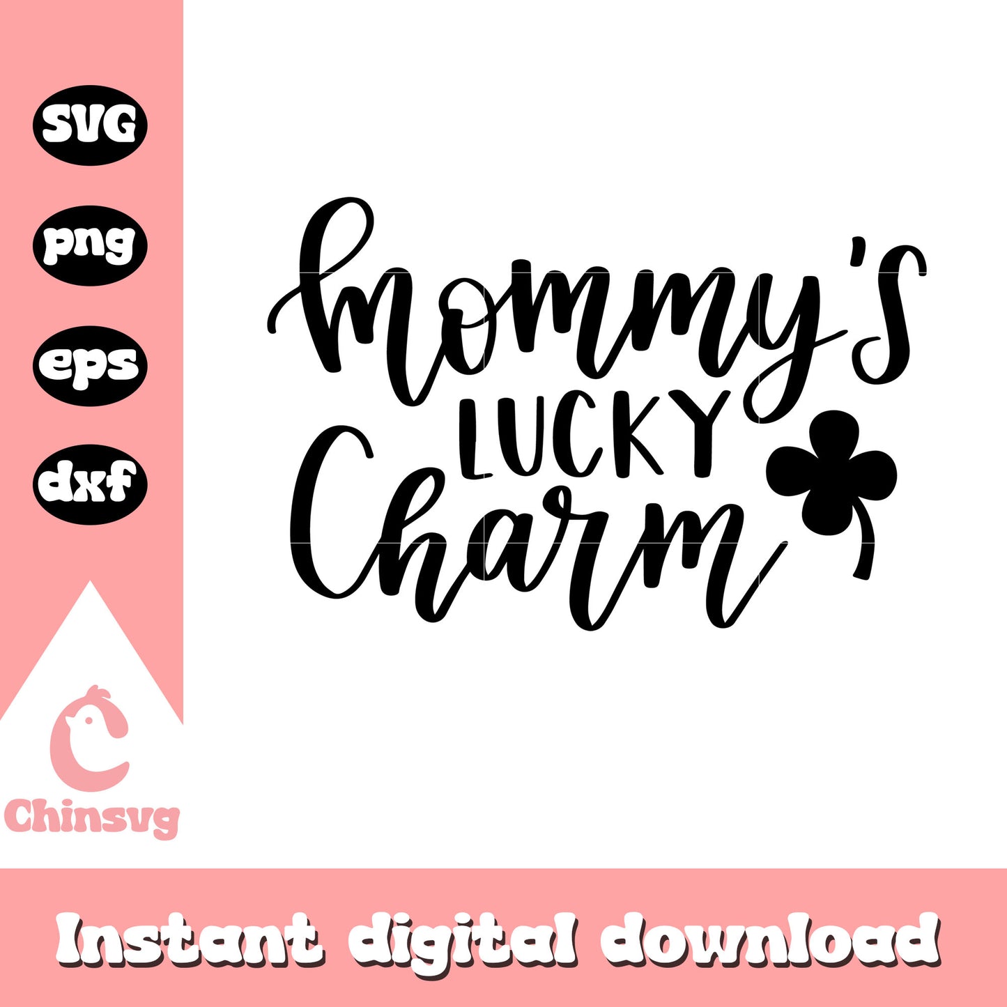 Mommy's lucky charm parick fact svg, st patricks day facts svg