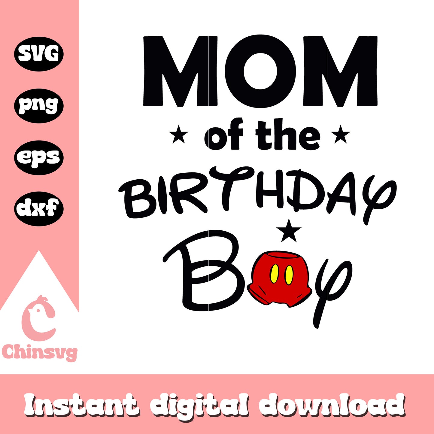 Mom of the birthday boy svg, minnie birthday svg, disney mickey mouse svg