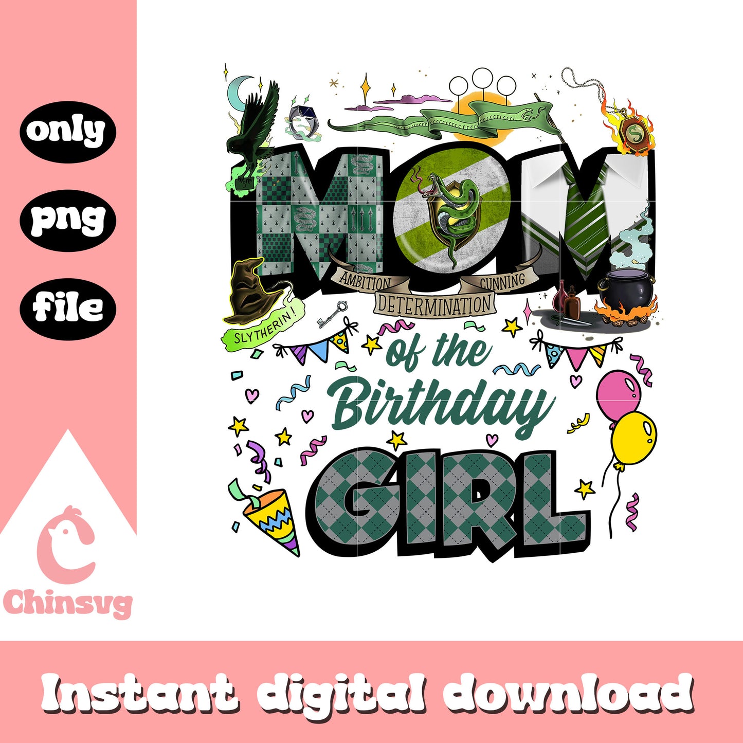Mom of the birthday girl png, harry potter png, Slytherin png