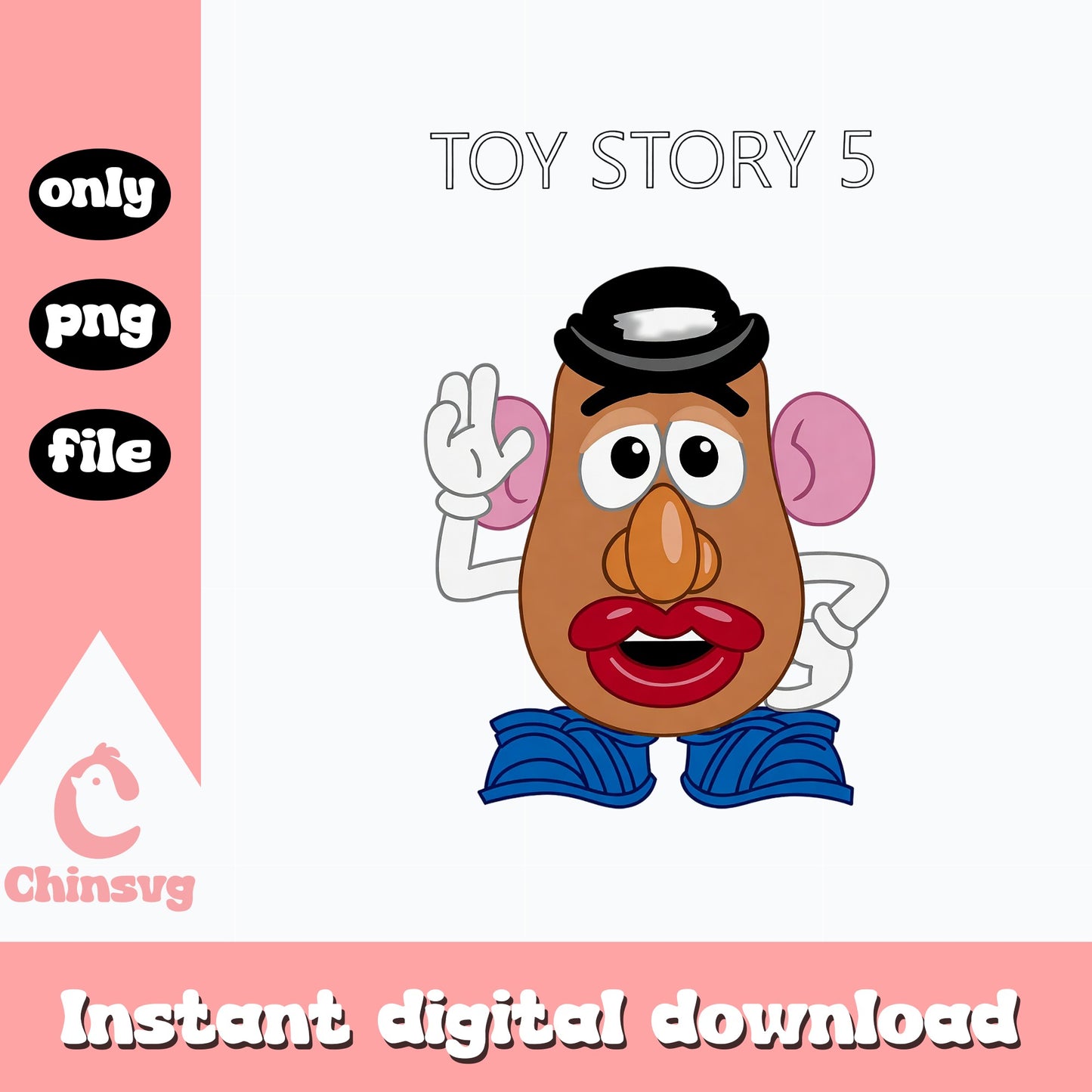 Mr Potato Head Toy Story 5 PNG, Disney Pixar PNG, Toy Story PNG