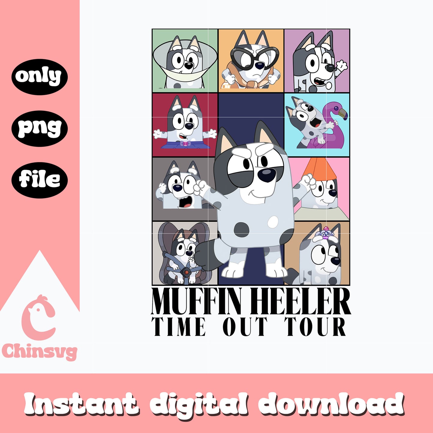 Muffin heeler time our tour png, muffin png, cartoon png