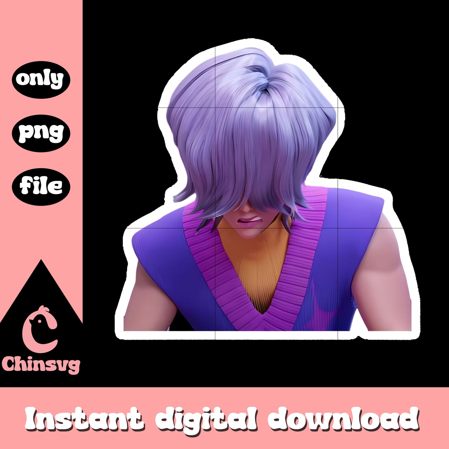 Mystery character sticker dessign png, mystery saja boys png
