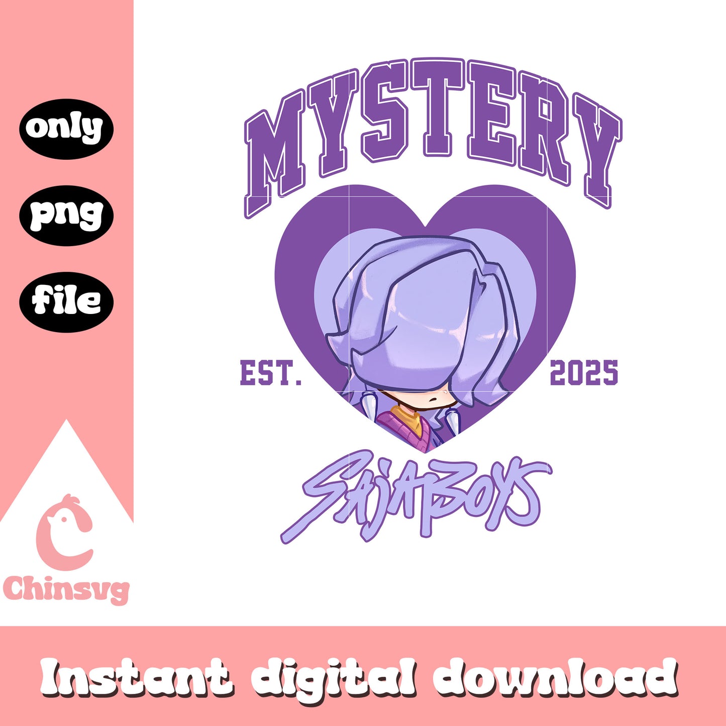 Mystery kpop est 2025 christmas heart png, saja boys mystery png