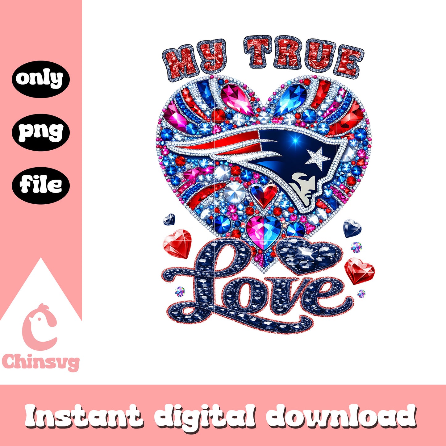My true patriots logo png, patriots football nfl png