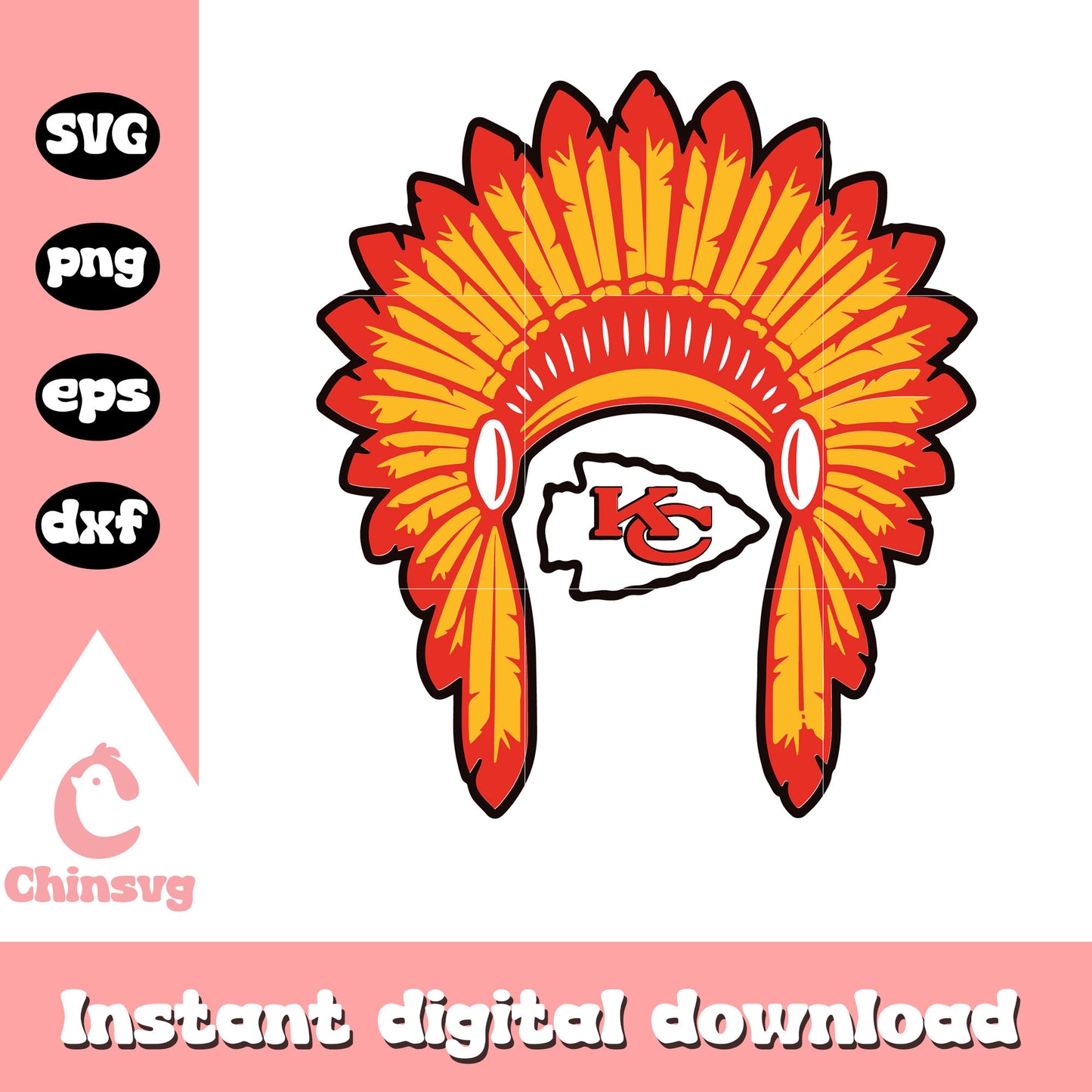 Nfl kc chiefs american football team symbol svg, nfl kansas city svg