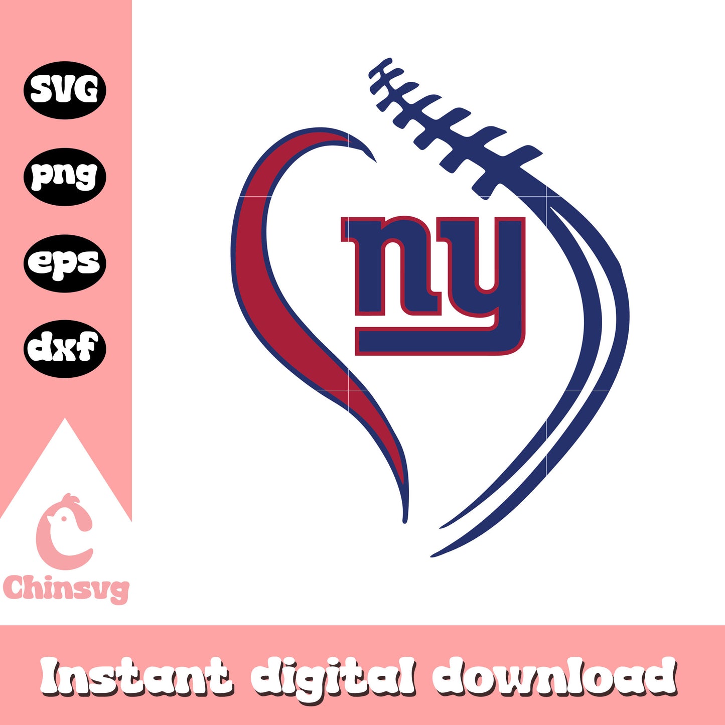 Nfl new york giants ny logo clipart svg, giants ny svg
