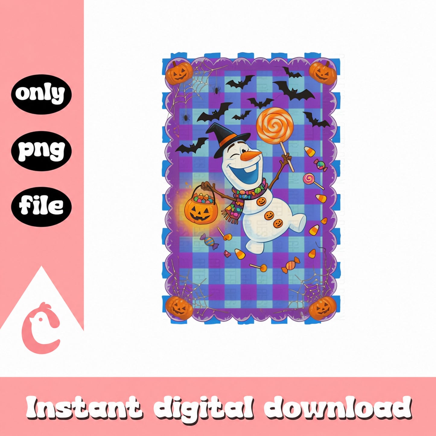 Olaf Halloween PNG, Disney Frozen Snowman, Trick Or Treat PNG