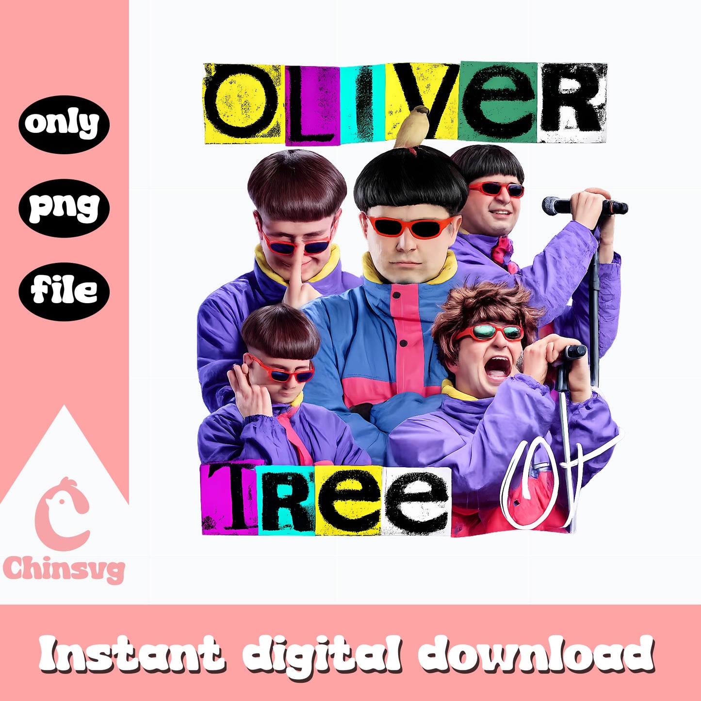 Oliver Tree PNG Bundle, Pop Culture Singer Art, Clipart PNG