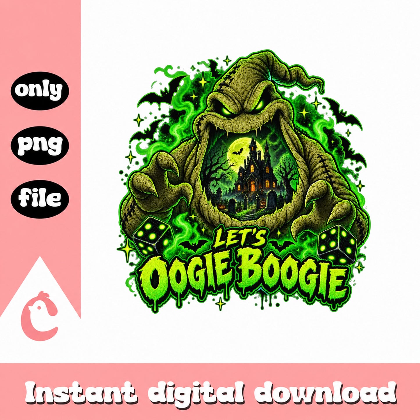 Oogie Boogie PNG, Halloween Nightmare Before Christmas, PNG File