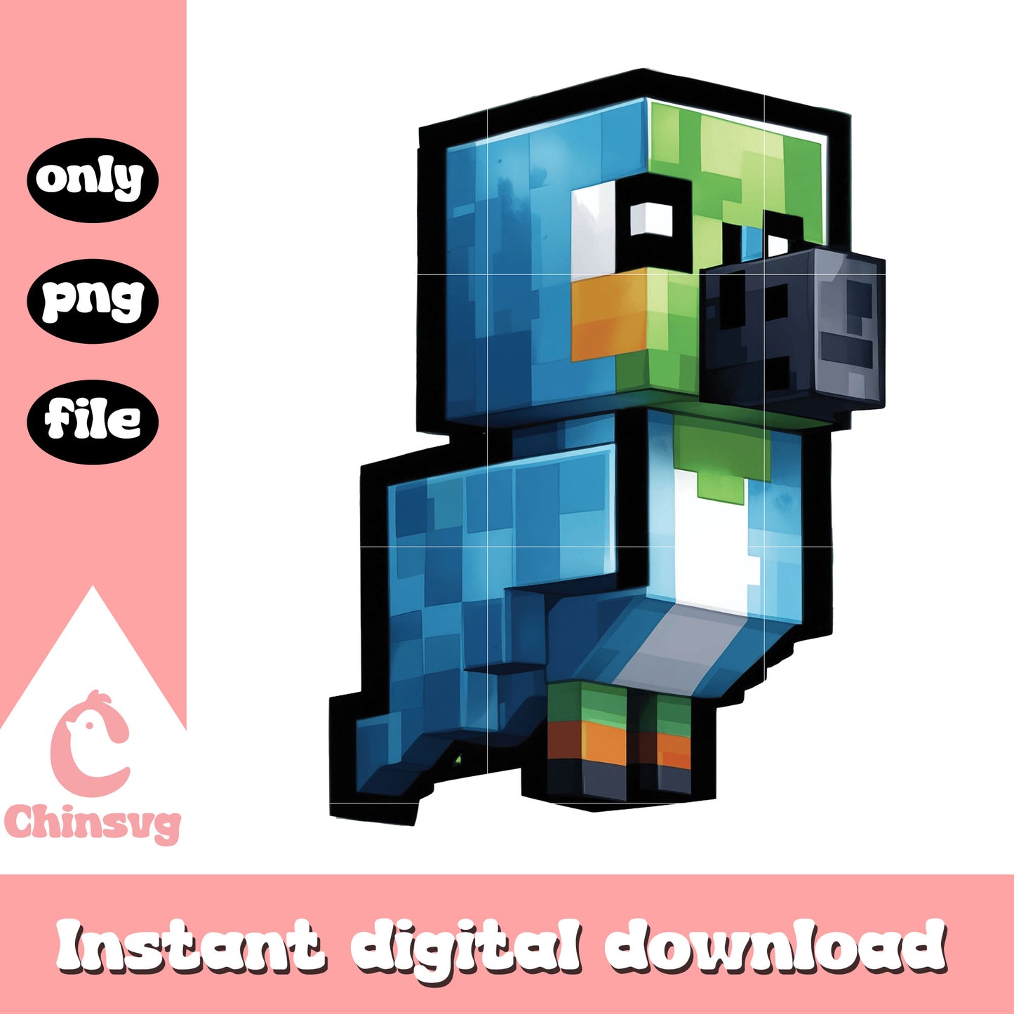 Parrots minecraft design png, minecraft parrots png, minecraft png