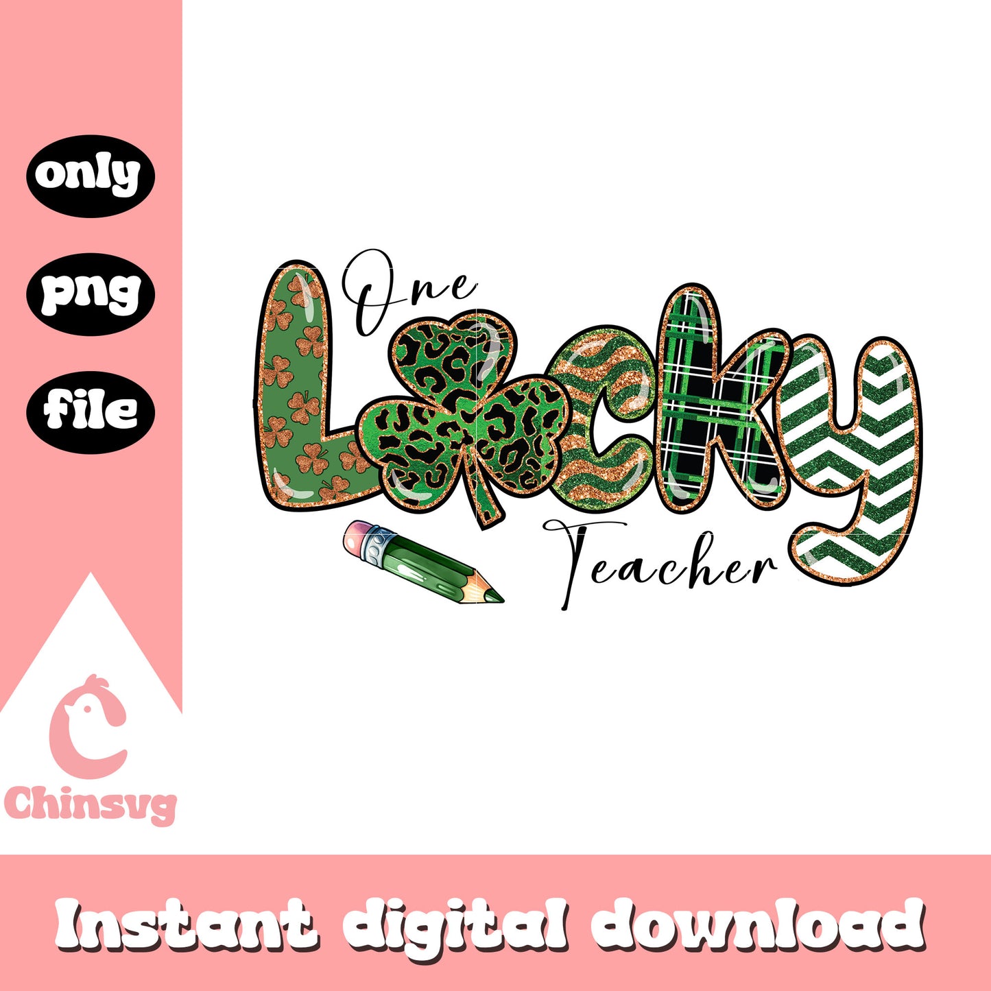Pattern design st patrick’s png, st patricks door decor png