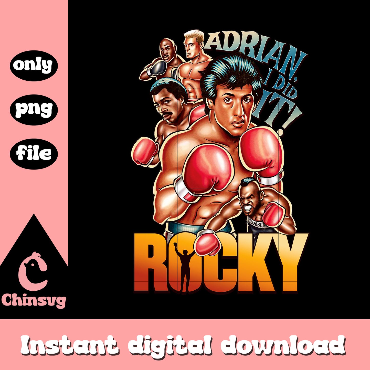 Pocky adrian I did it png, 80s action movies png, film png