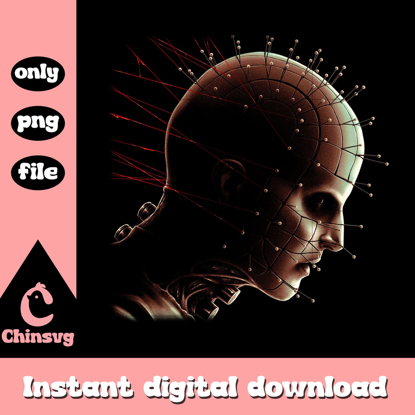Poster Hellraiser horror film png, 80s scary movies png