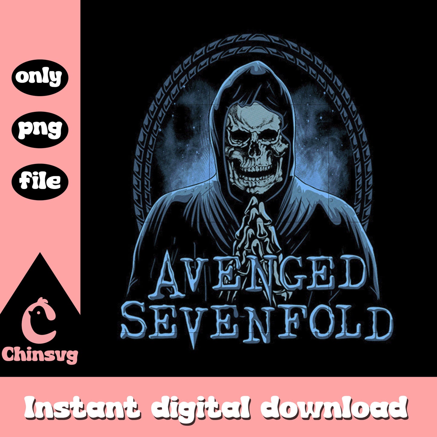 Poster avenged sevenfold movie design png, scary movies png