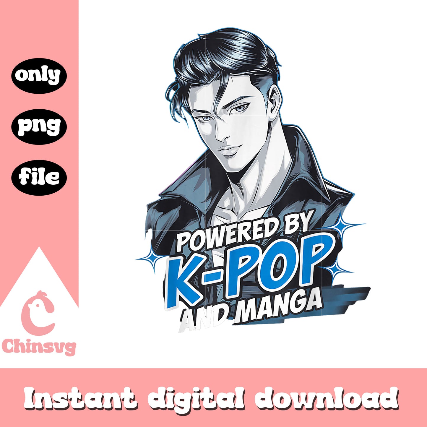 Powered by kpop manga design png, kpop manga png