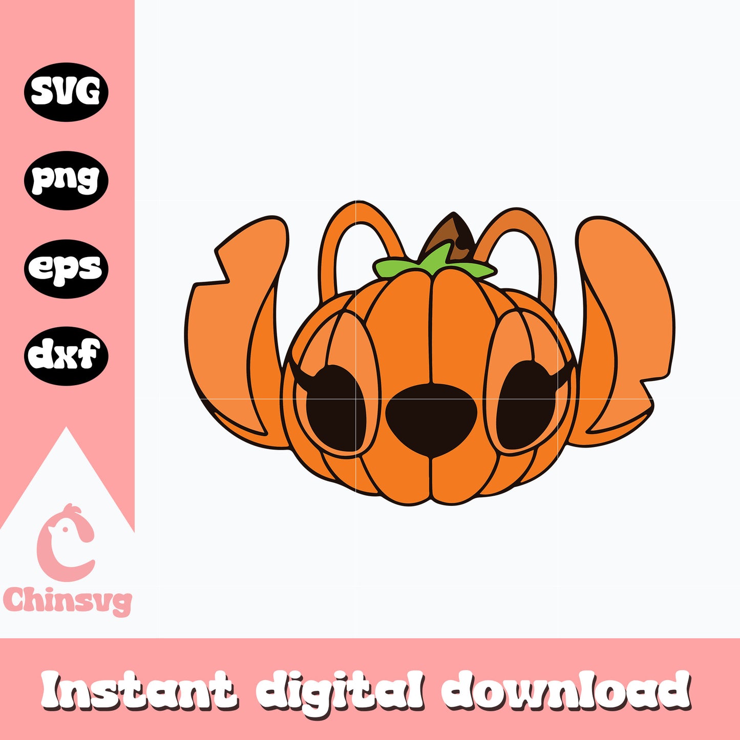 Disney angel head pumpkin Svg, halloween Svg, Instant Download