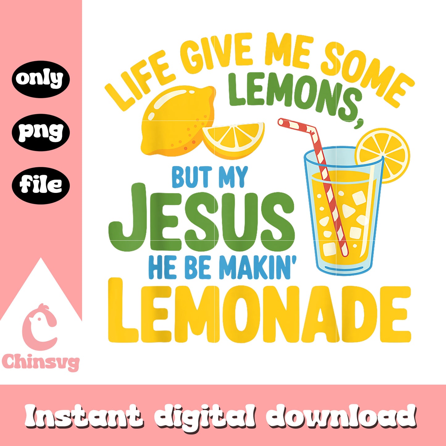 Quote life gave me some lemons design png, makin lemonade png