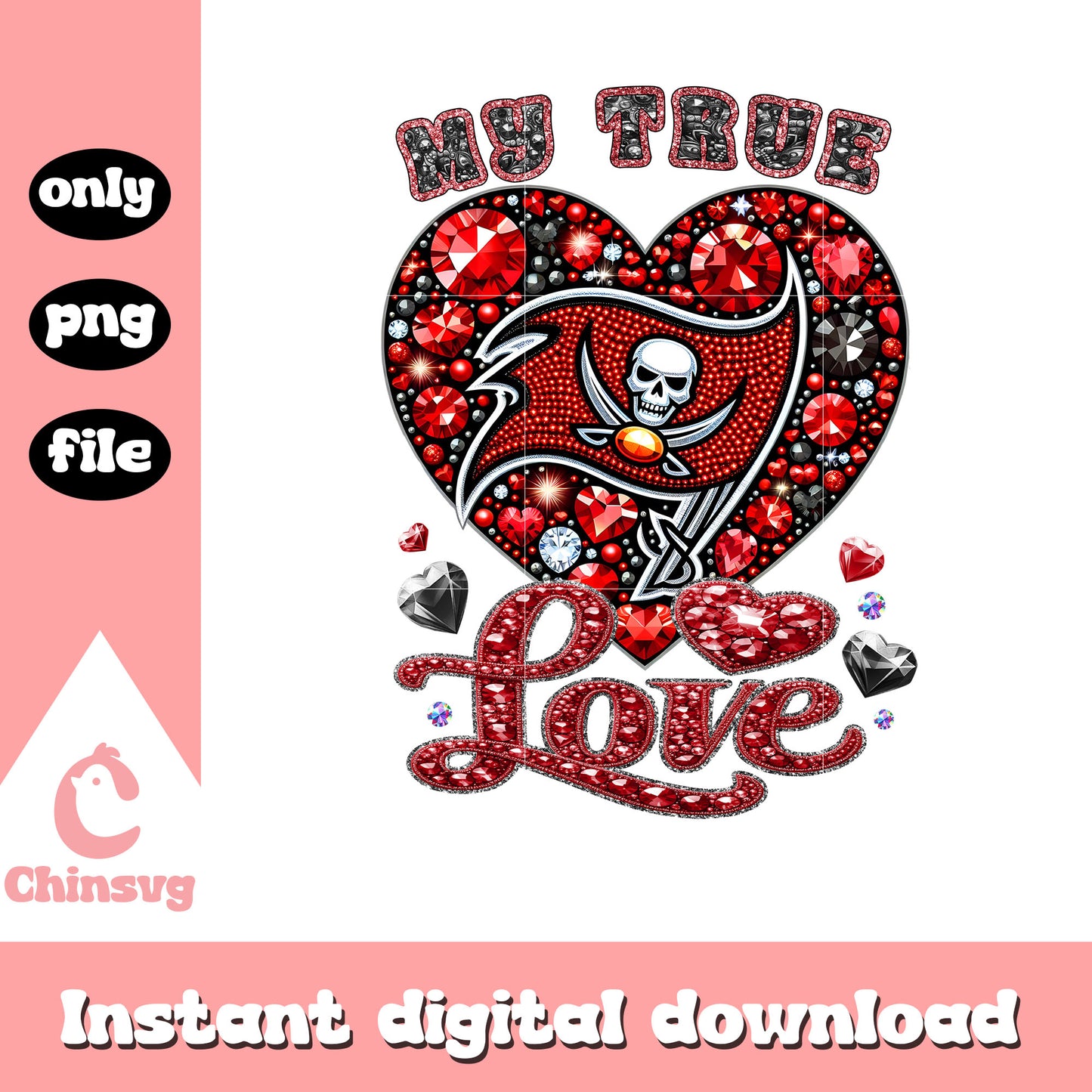 Red diamond buccaneers design png, buccaneers football png