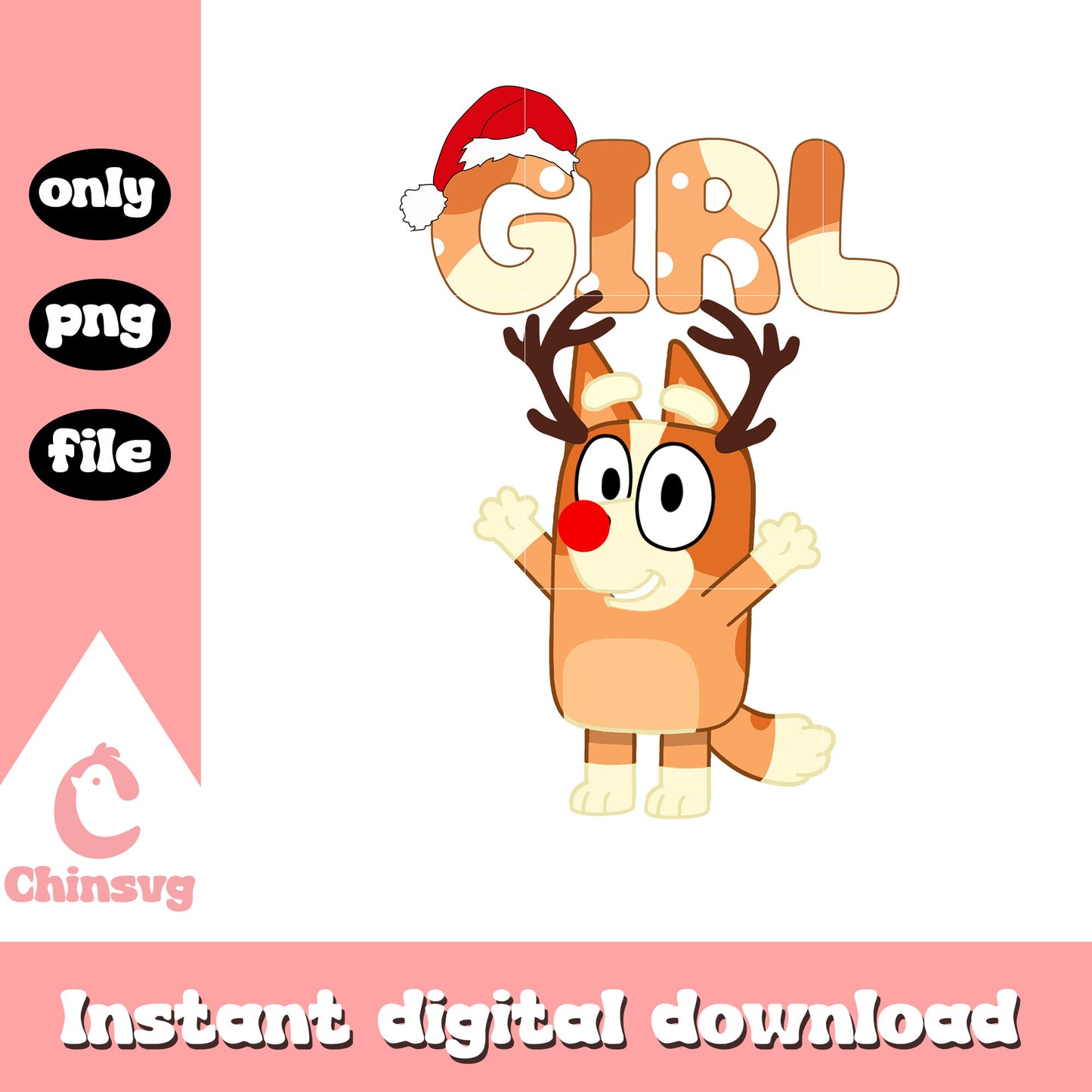 Reindeer bingo character girl png, bingo character png