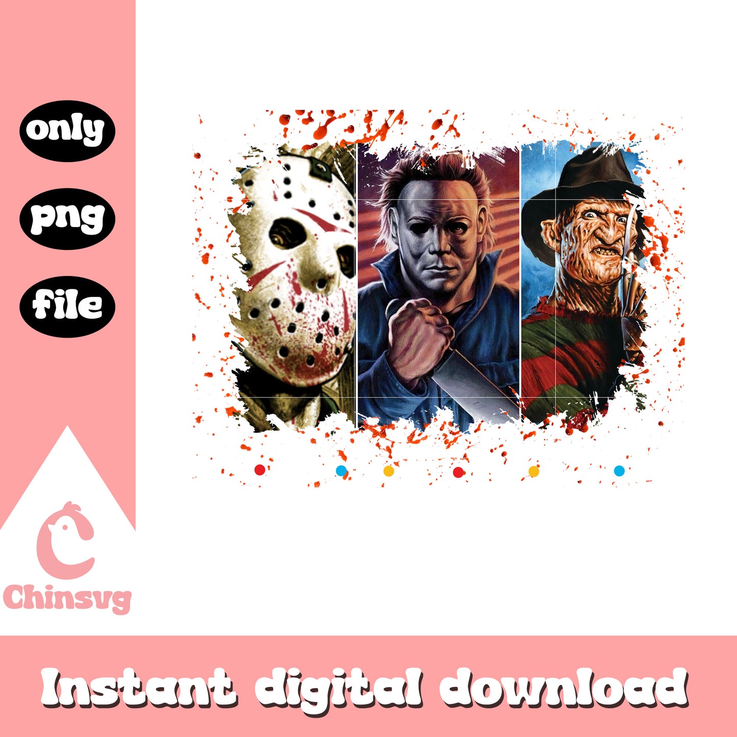 Rocky horror picture show characters png, horror characters png