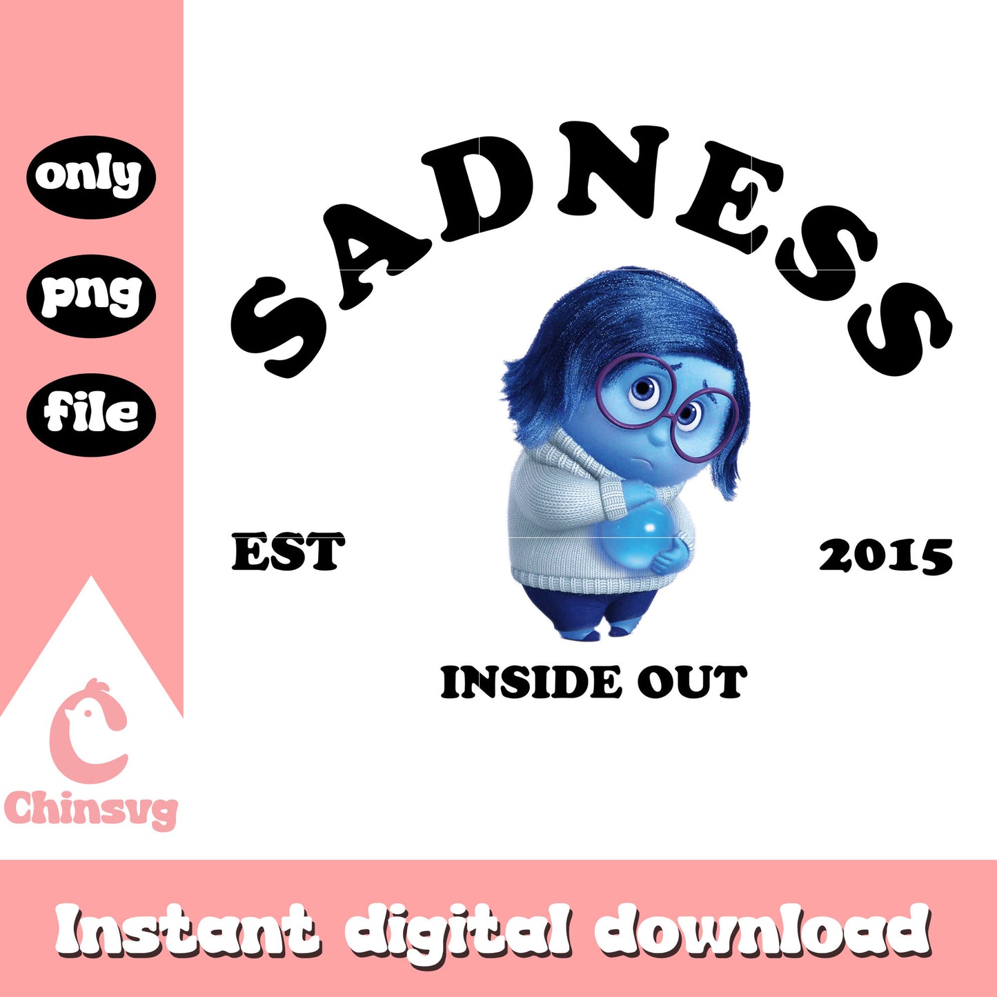 Sadness face est 2015 inside out png, sadness in inside out png