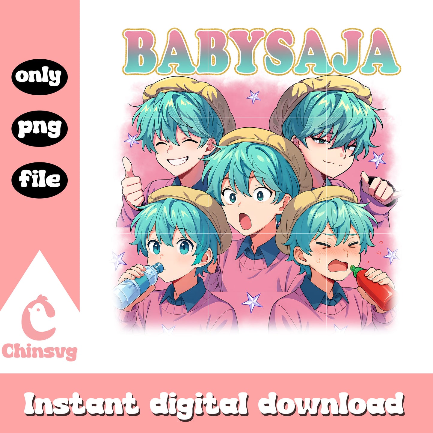 Saja baby kpop demon hunters design png, kpop demon hunters baby saja png