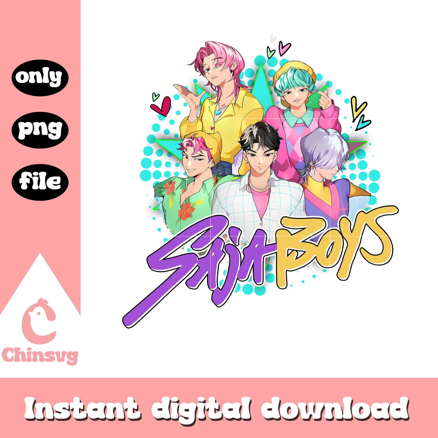 Saja boys christmas decorations png, kpop demon hunters movie png