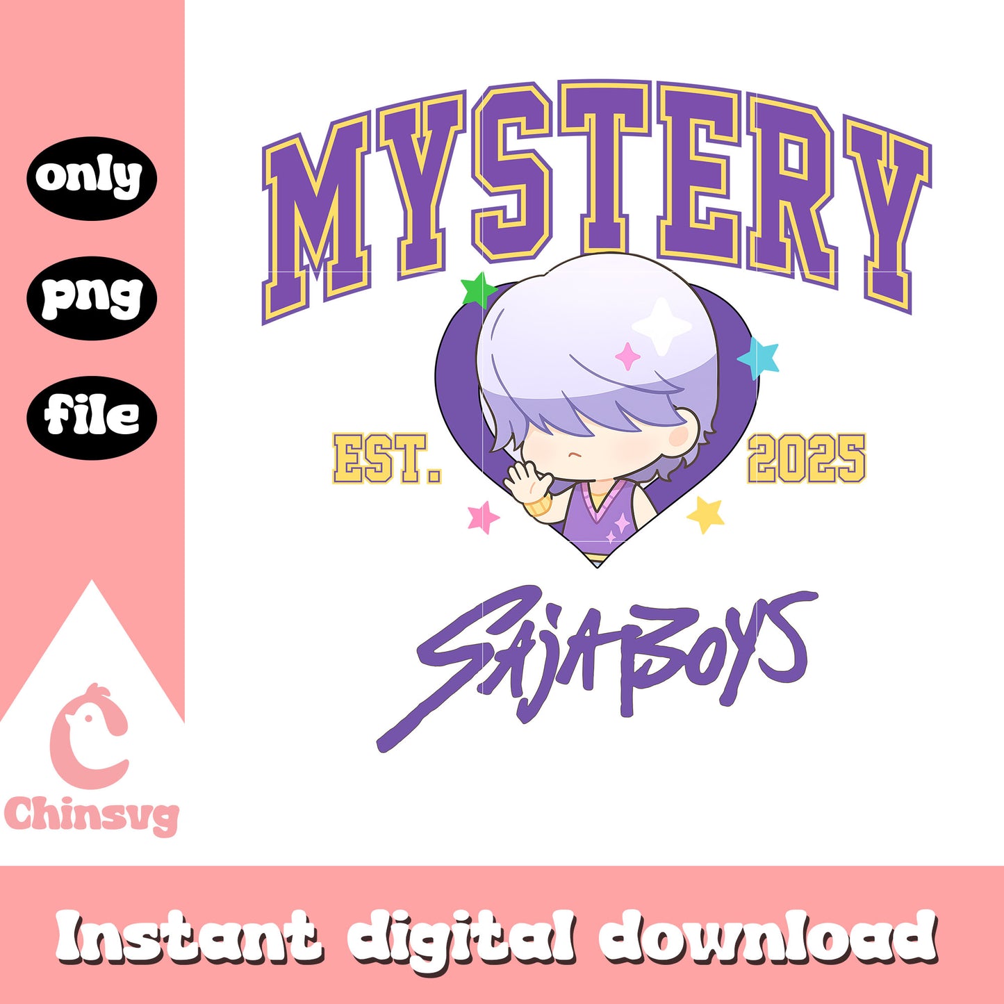 Saja boys mystery christmas eve design png, mystery saja boys png
