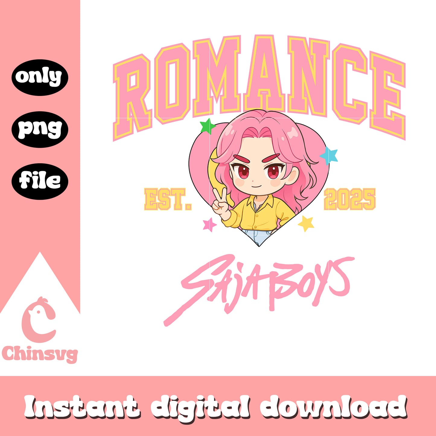 Saja boys romance christmas eve design png, romance saja boys png