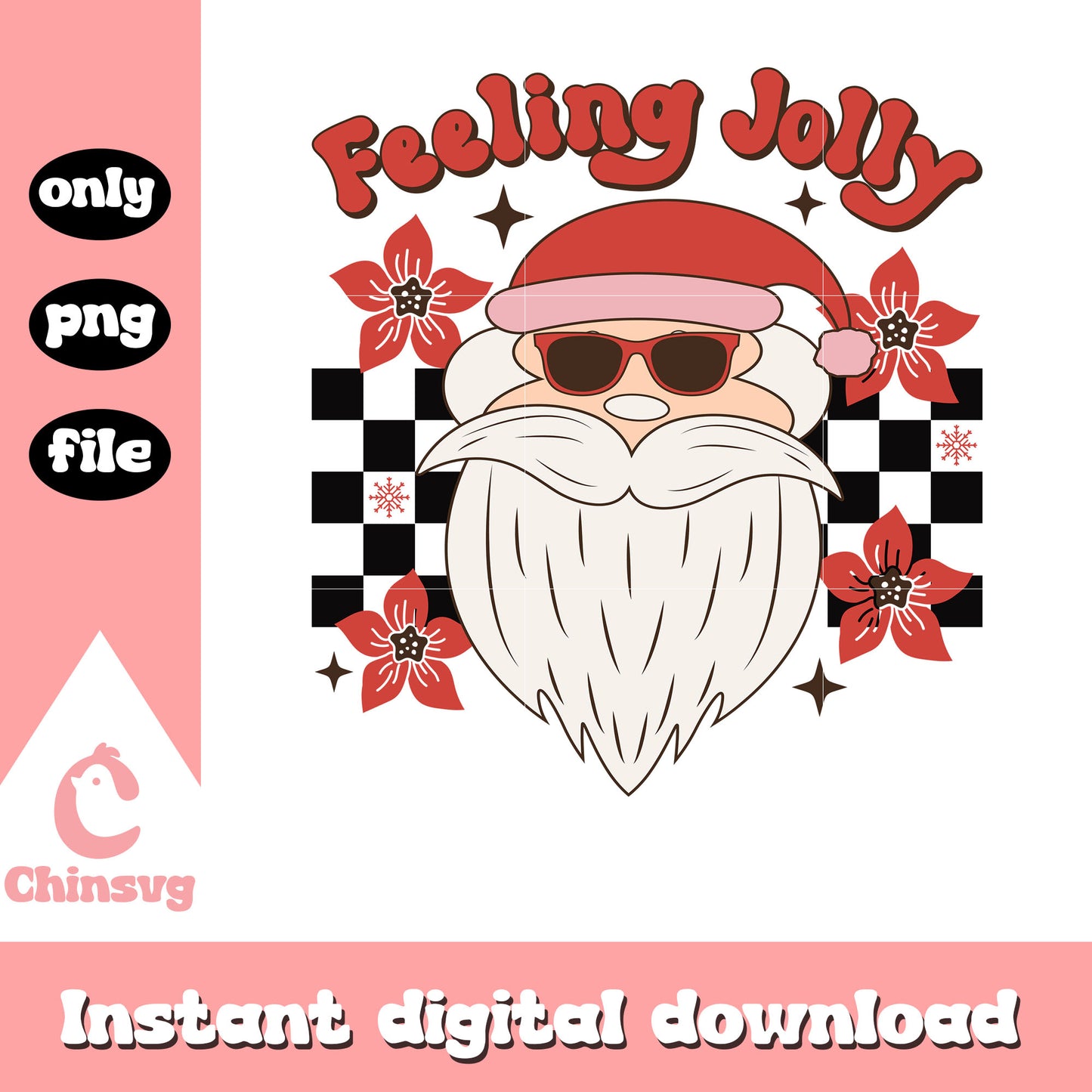 Santa face felling jolly merry christmas png, santa claus head png