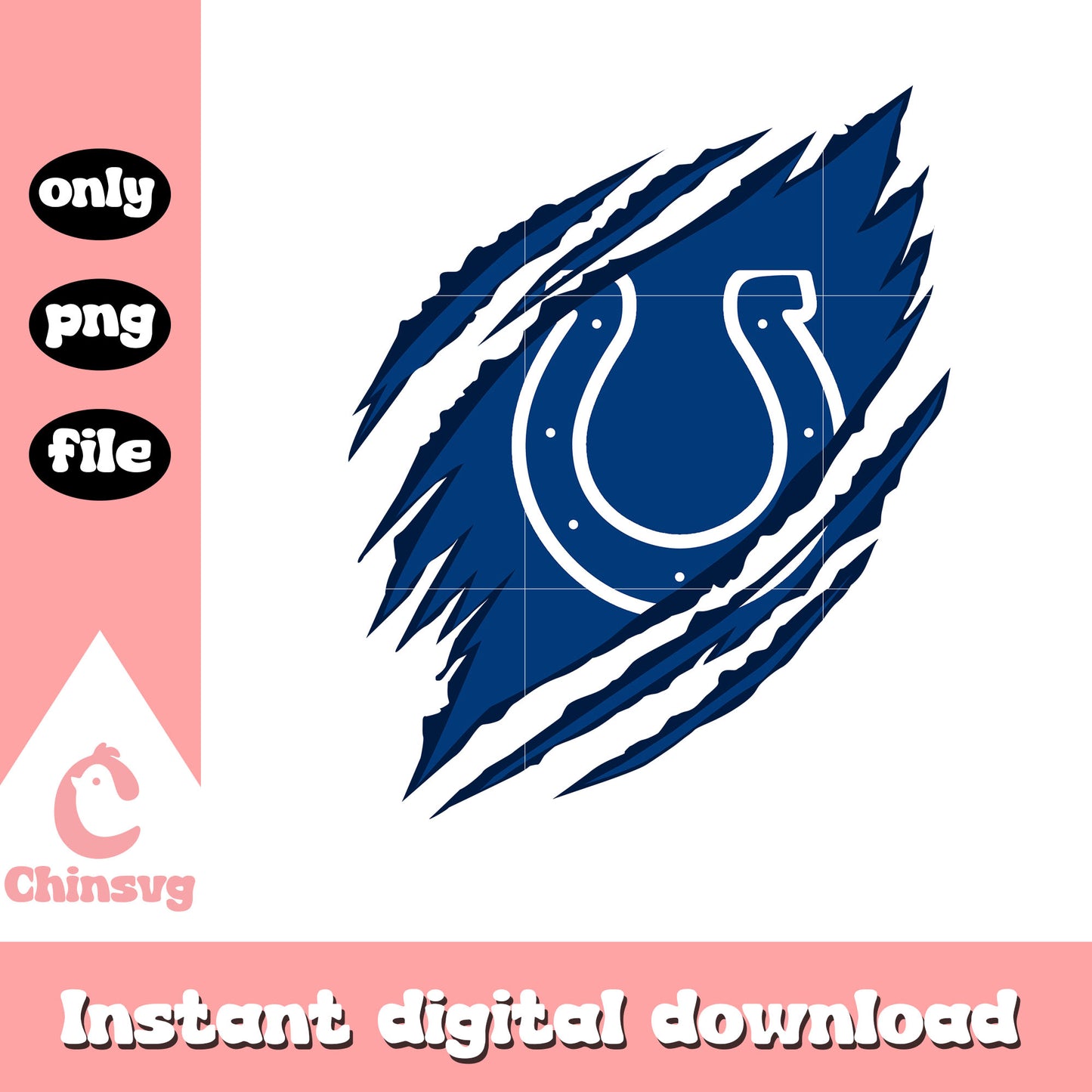 Scratch colts design logo png, nfl indianapolis colts png