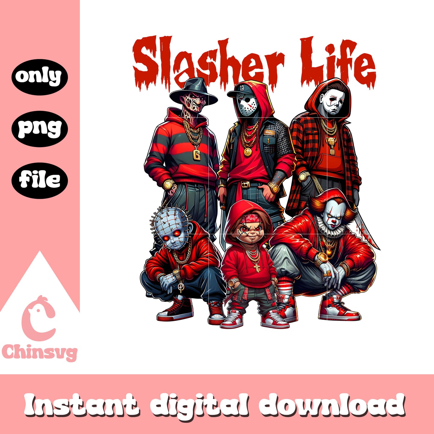 Slasher life horror characters movies png, horror films png