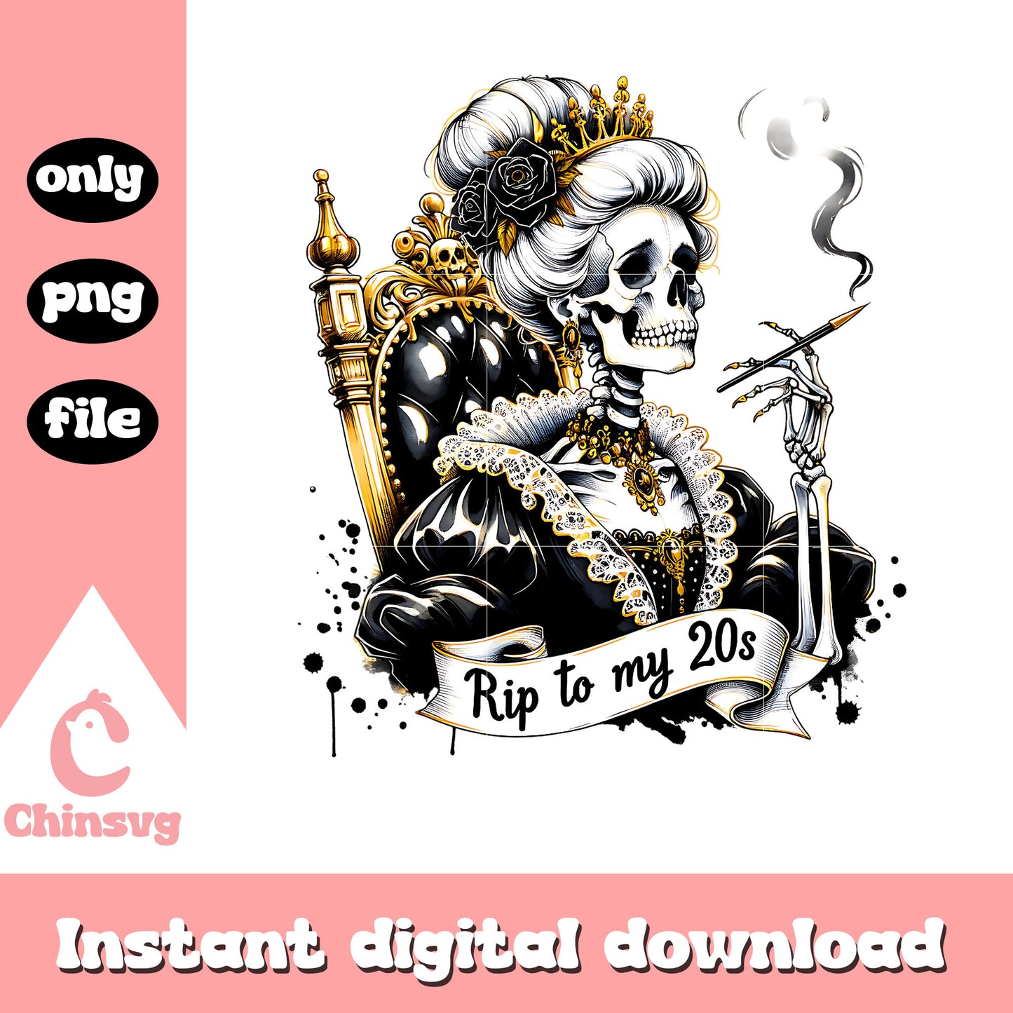 Slay queen rip to my 20s png, human skeleton png