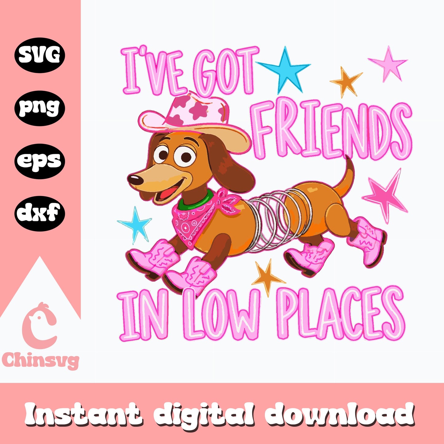 Slinky Dog Friends In Low Places SVG, Toy Story SVG, Disney PNG SVG