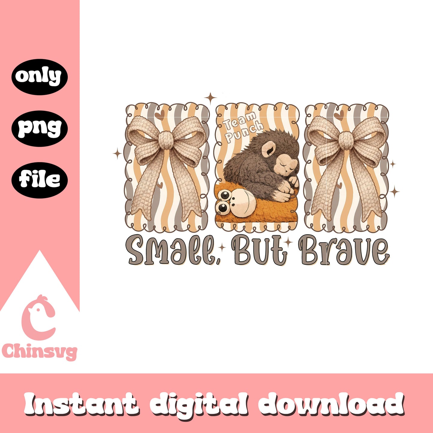 Small but brave monkey coquette png, punching the monkey png