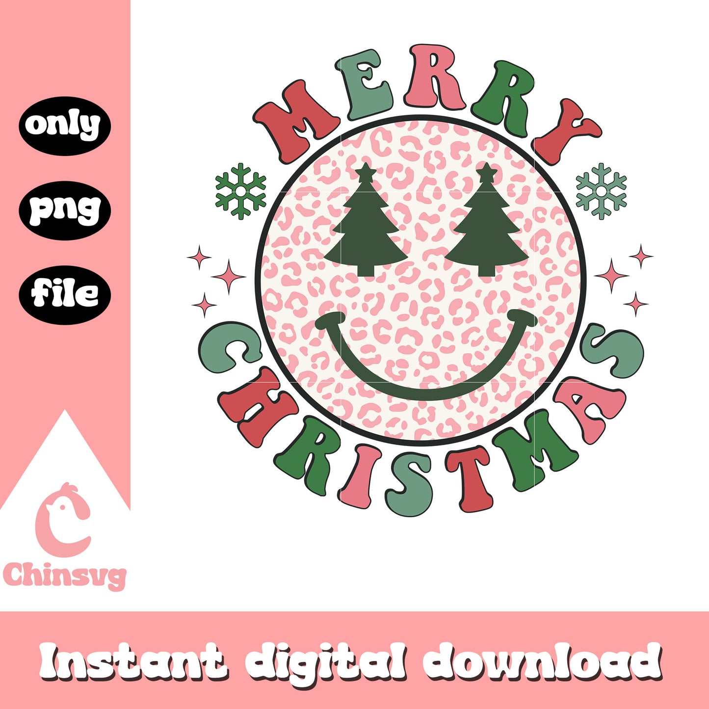 Smiley face merry christmas design png, smiley face christmas png