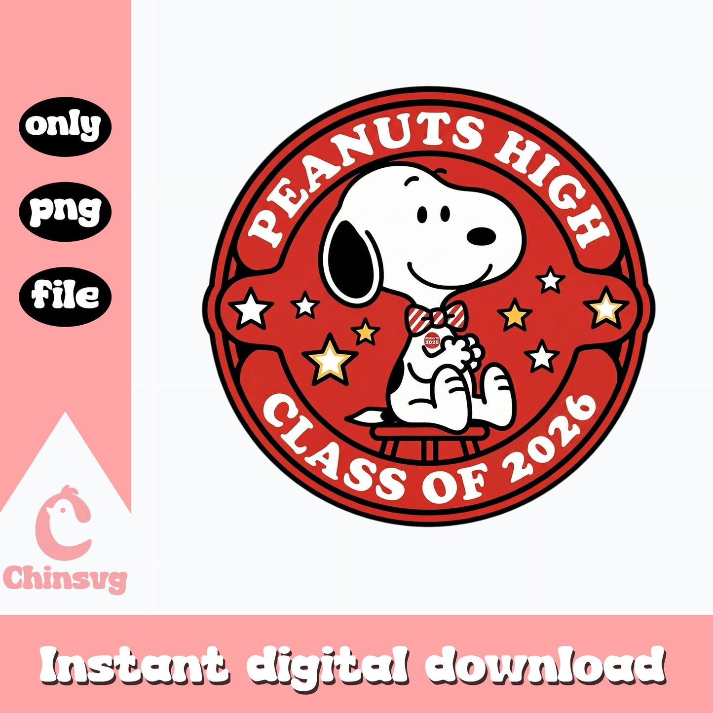 Snoopy Class Of 2026 PNG, Peanuts Graduation PNG, Senior PNG