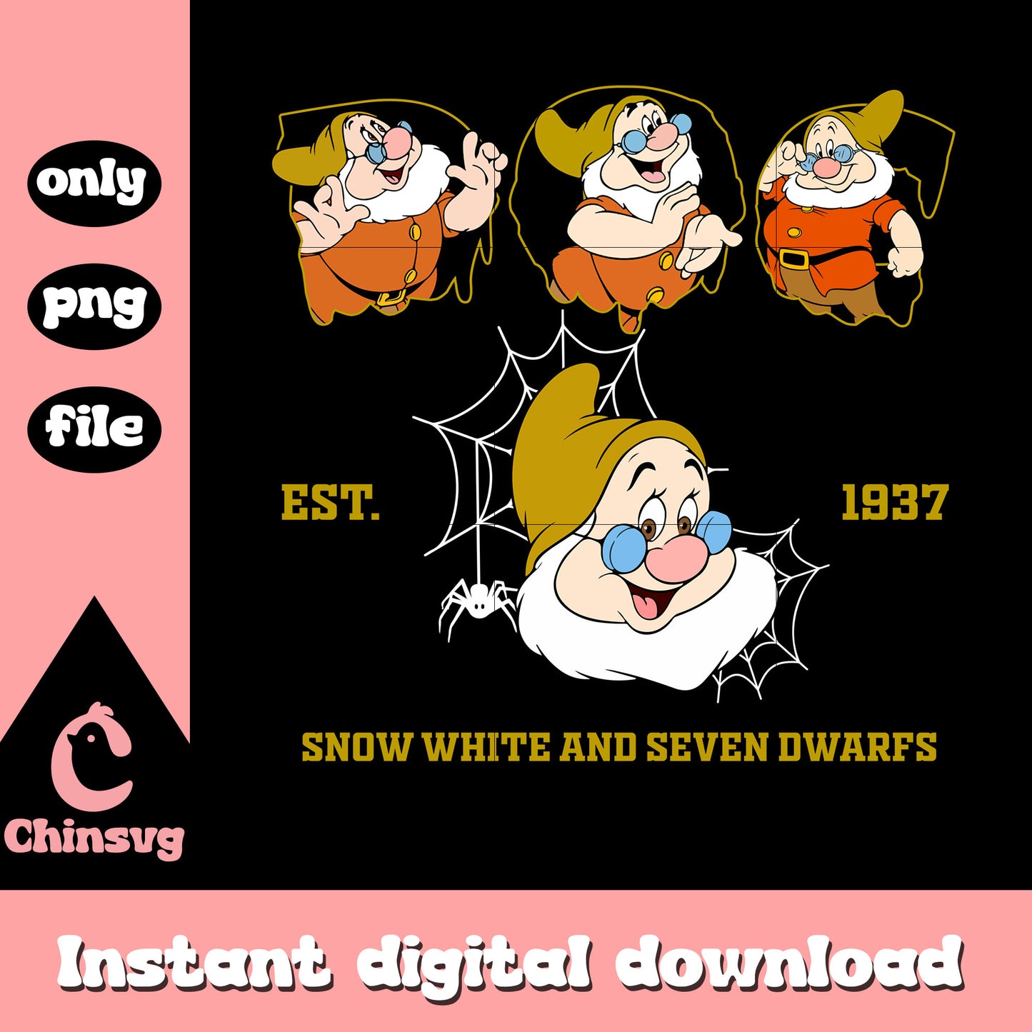 Snow white doc character clipart png, doc of snow white png
