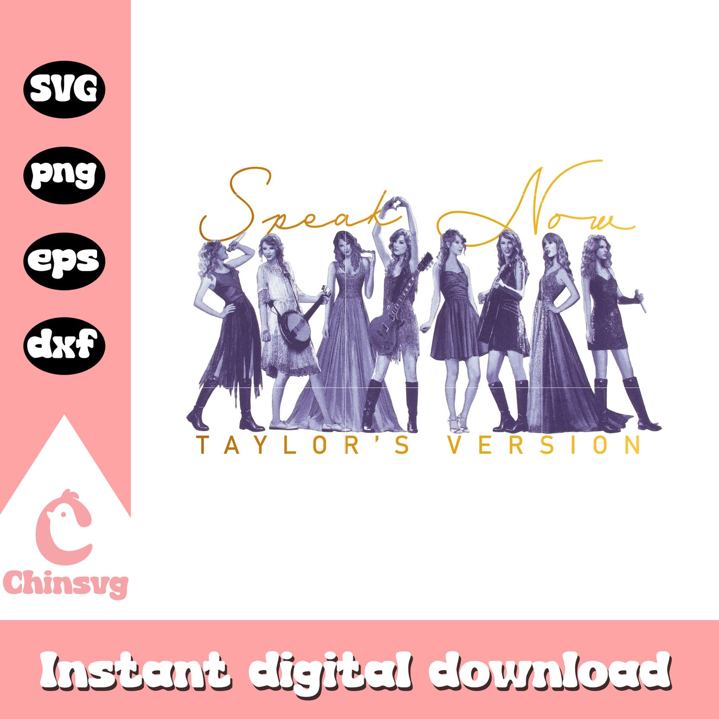 Speaknow Taylor Swift outfits svg, fashion svg, Taylor Swift svg