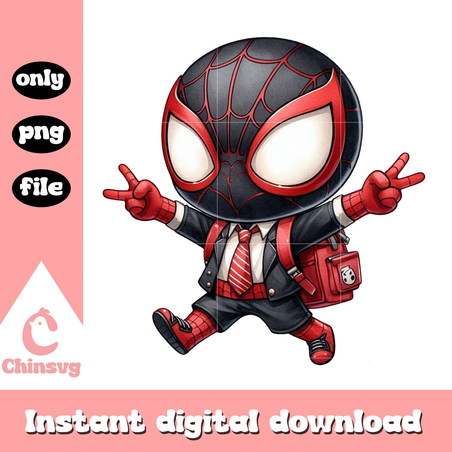Spider man black on trade school png, marvel schools png