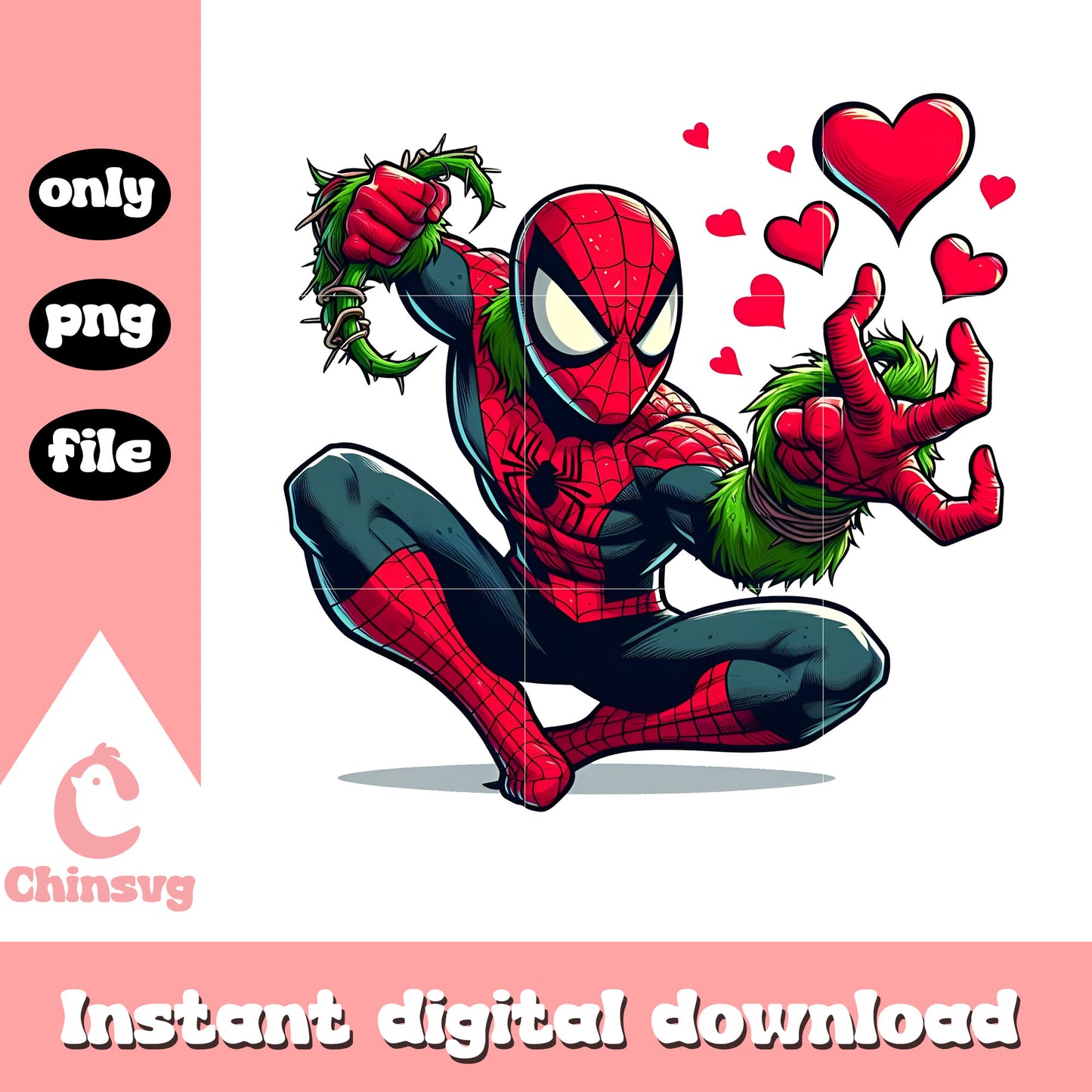 Spider man love valentine png, spider man valentines png