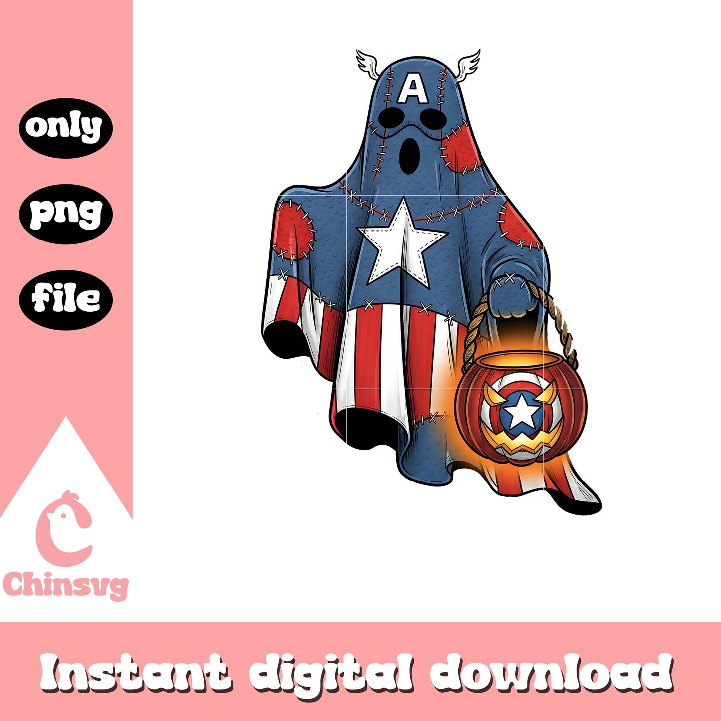 Spooky captain america halloween png, captain america halloween png