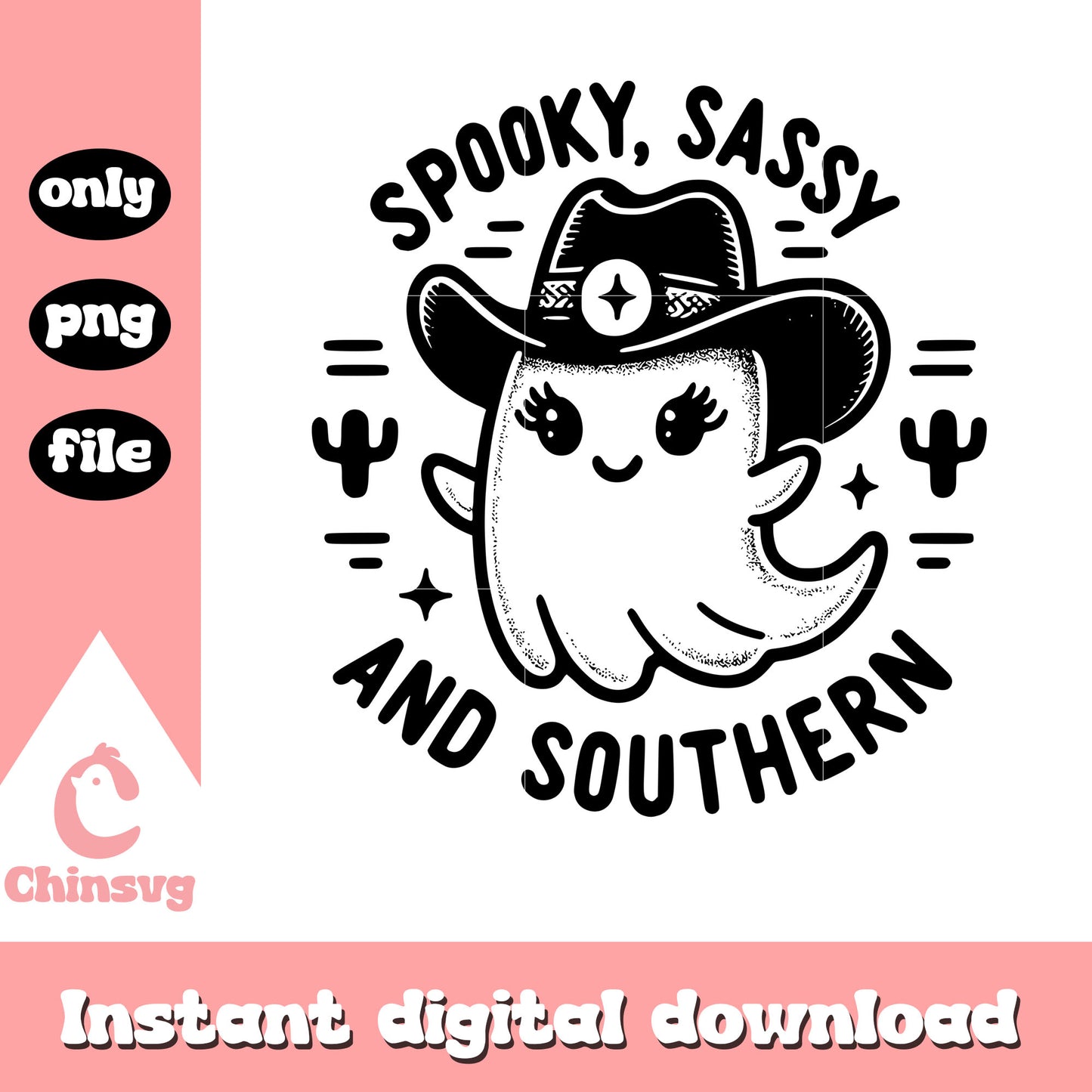 Spooky sassy and southern ghost cowboy png, halloween ghost png