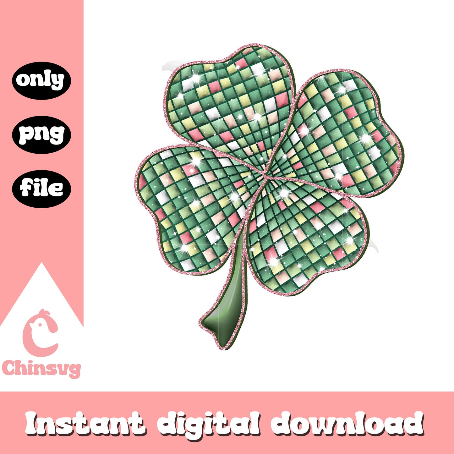 St patrick’s clover design png, st patrick's day clover png
