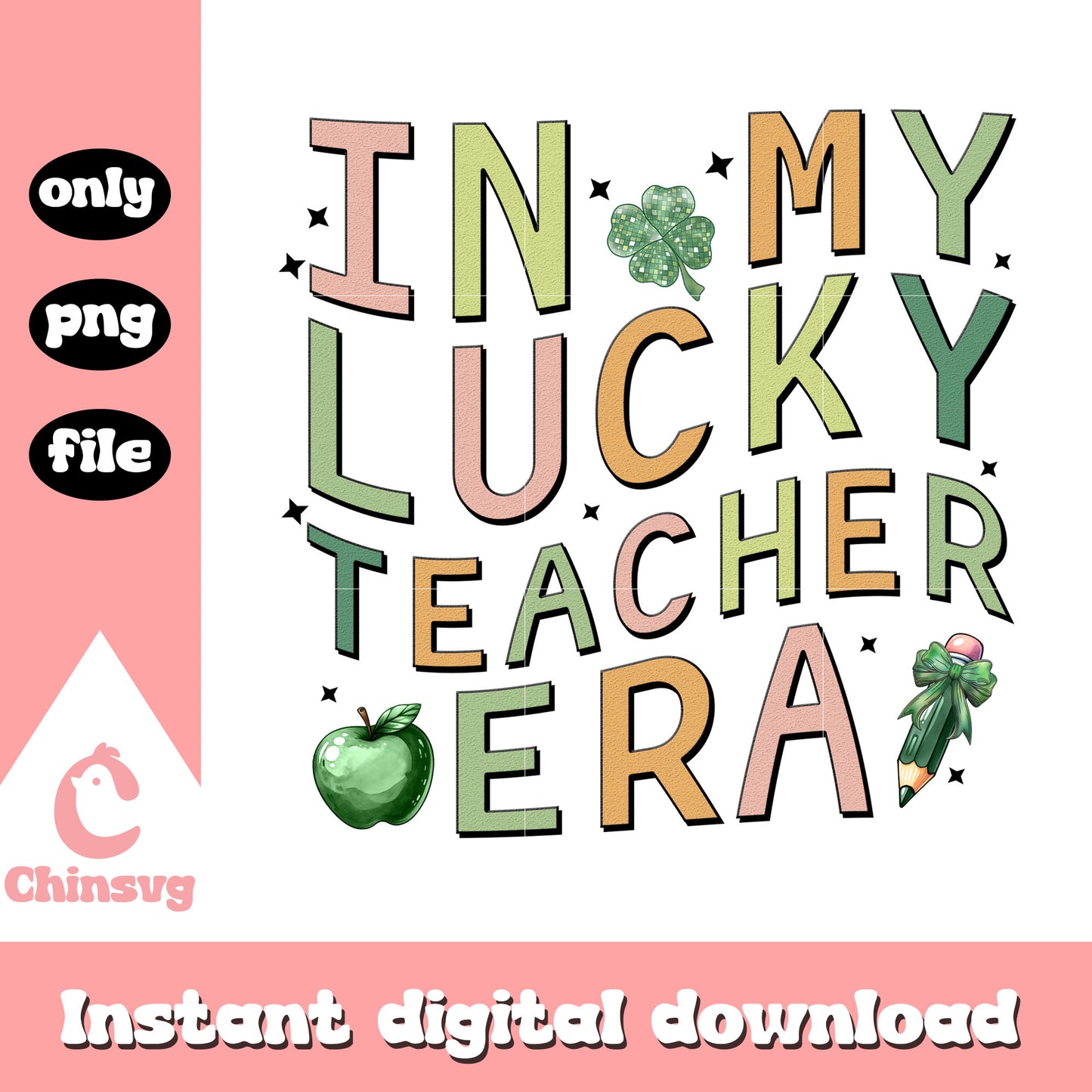St patrick’s color teacher png, st patrick's day designs png